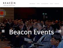 Tablet Screenshot of beaconevents.com